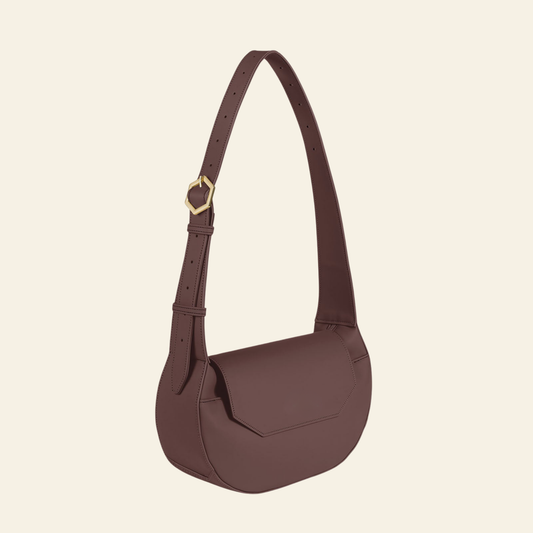 Crossbody Bag Dark Brown - side detail