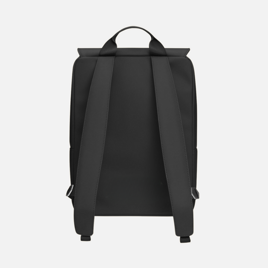 Backpack Black rear view showing adjustable shoulder straps and top handle
