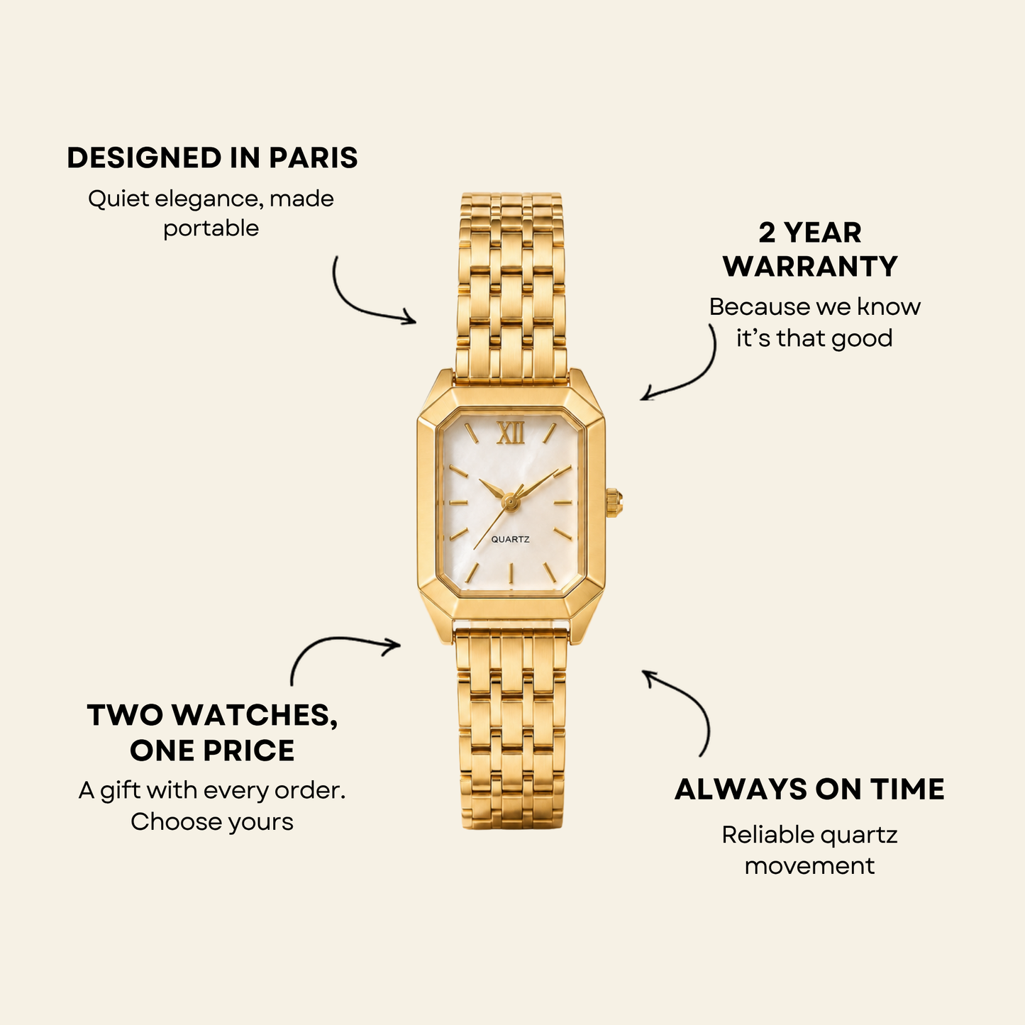 Reloj Le Marais Gold