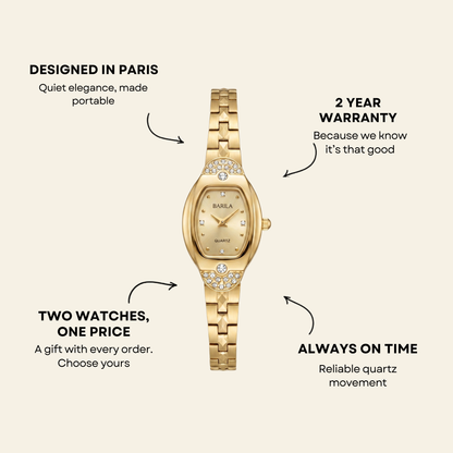 Trocadéro Uhr Gold