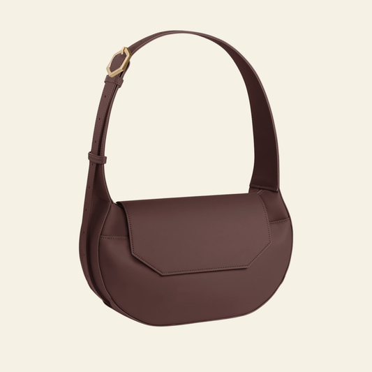 Crossbody Bag Dark Brown - front view