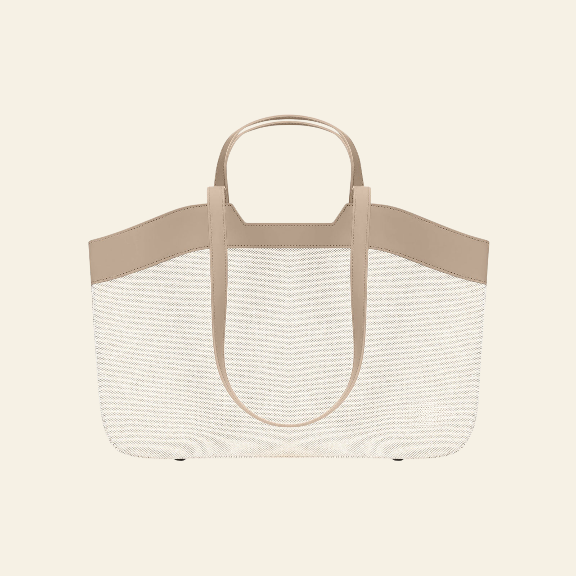 Tote Bag Beige - side detail