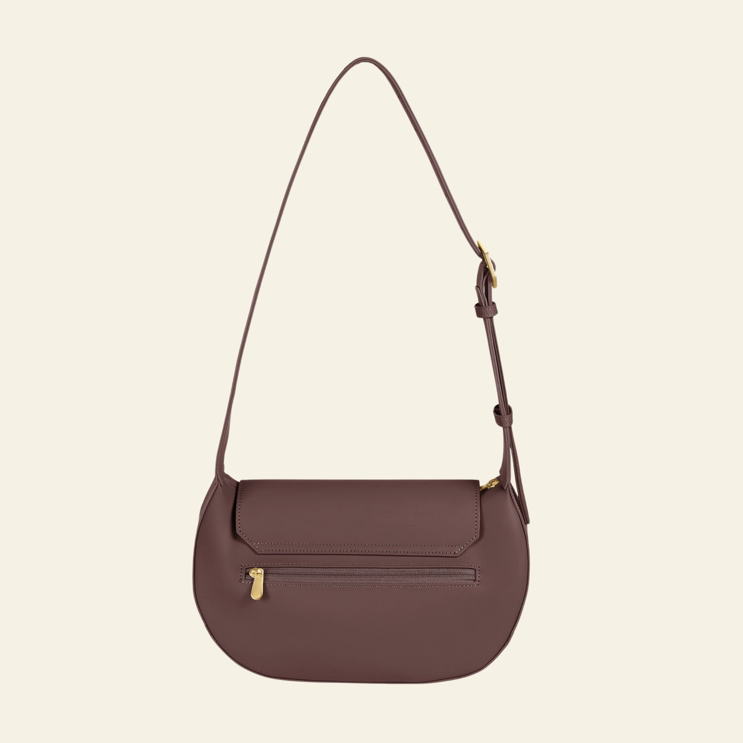 Crossbody Bag Dark Brown - back view