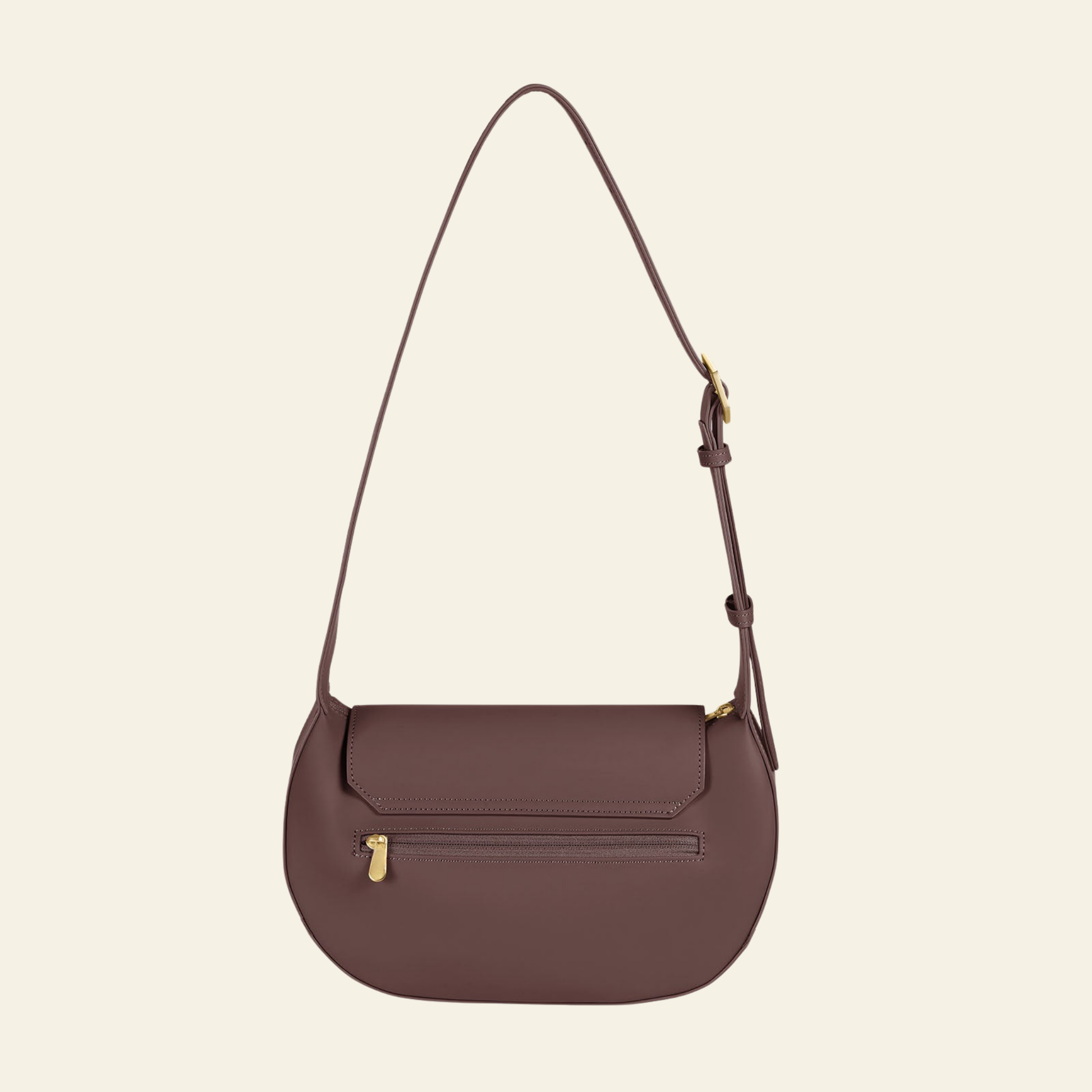Crossbody Bag Dark Brown - back view