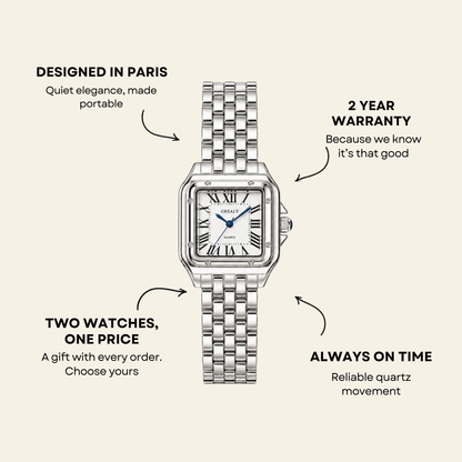 Le Marais Uhr Argent