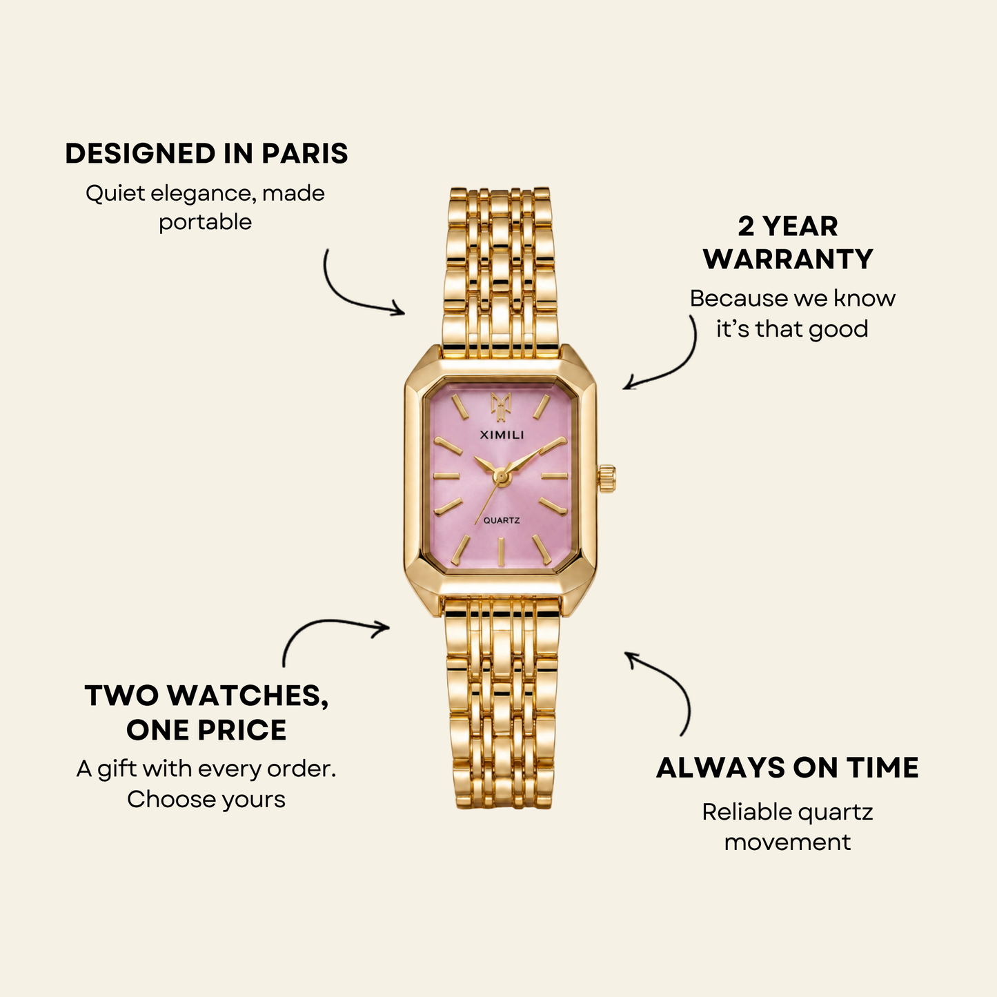 Le Marais Uhr Petal