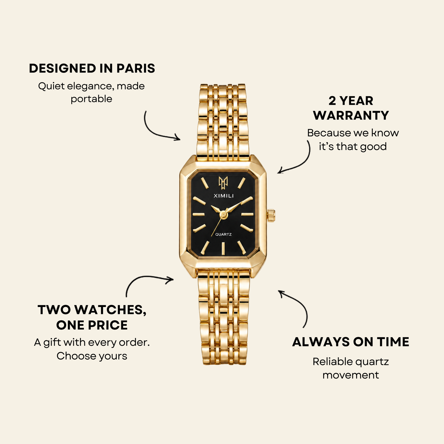 Le Marais Uhr Midnight