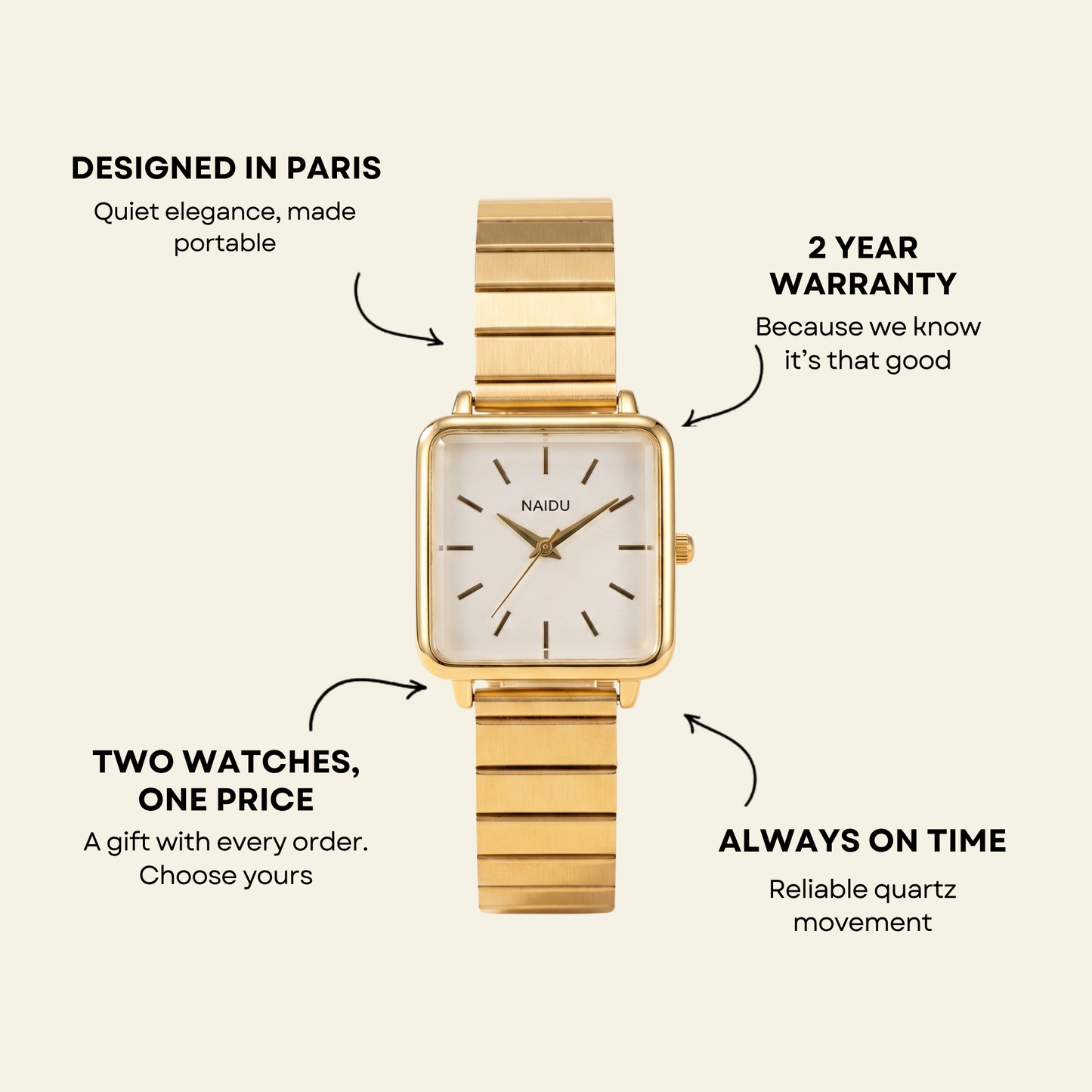 Le Marais Uhr Blush