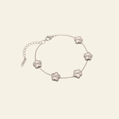 Vaurie Trèfle Bracelet Silver & Pearl
